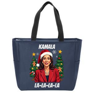 2024 Funny President Kamala Harris Christmas Zip Tote Bag