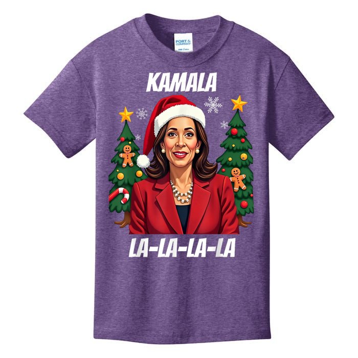 2024 Funny President Kamala Harris Christmas Kids T-Shirt