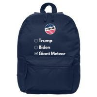 2024 Funny President Election Vote 16 in Basic Backpack