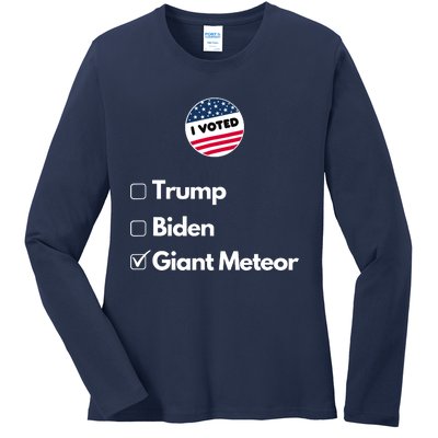 2024 Funny President Election Vote Ladies Long Sleeve Shirt