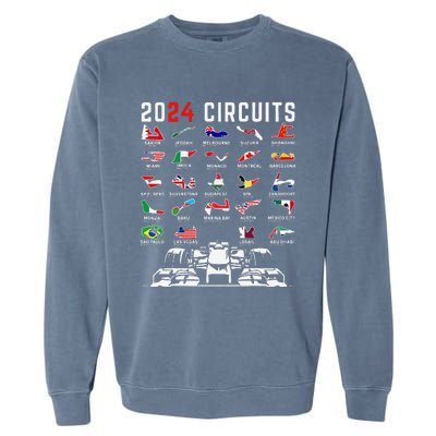 2024 Formula Racing Track Formula Race Formula Car Fan Garment-Dyed Sweatshirt