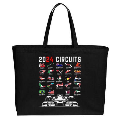 2024 Formula Racing Track Formula Race Formula Car Fan Cotton Canvas Jumbo Tote