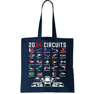 2024 Formula Racing Track Formula Race Formula Car Fan Tote Bag