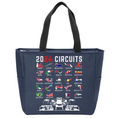 2024 Formula Racing Track Formula Race Formula Car Fan Zip Tote Bag