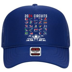 2024 Formula Racing Track Formula Race Formula Car Fan High Crown Mesh Back Trucker Hat