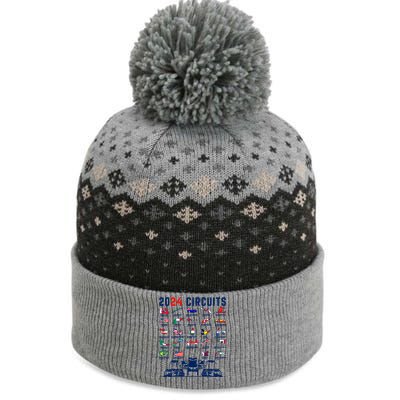 2024 Formula Racing Track Formula Race Formula Car Fan The Baniff Cuffed Pom Beanie