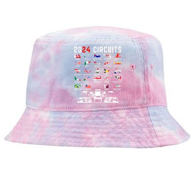 2024 Formula Racing Track Formula Race Formula Car Fan Tie-Dyed Bucket Hat