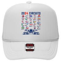 2024 Formula Racing Track Formula Race Formula Car Fan High Crown Mesh Back Trucker Hat