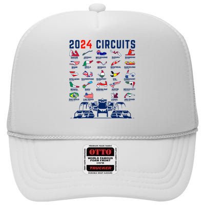 2024 Formula Racing Track Formula Race Formula Car Fan High Crown Mesh Back Trucker Hat