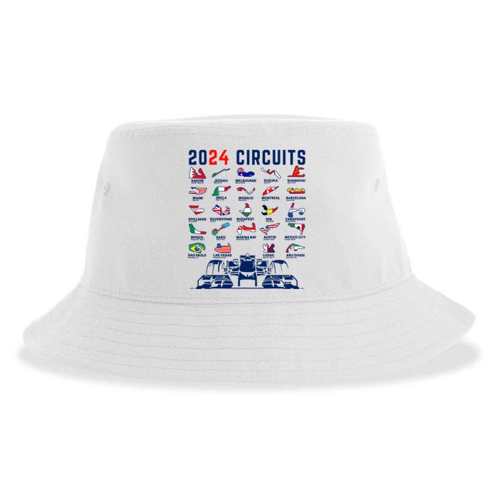 2024 Formula Racing Track Formula Race Formula Car Fan Sustainable Bucket Hat