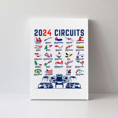 2024 Formula Racing Track Formula Race Formula Car Fan Canvas