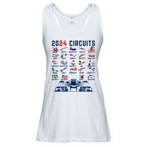 2024 Formula Racing Track Formula Race Formula Car Fan Ladies Essential Flowy Tank