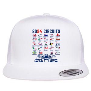 2024 Formula Racing Track Formula Race Formula Car Fan Flat Bill Trucker Hat