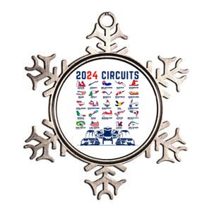 2024 Formula Racing Track Formula Race Formula Car Fan Metallic Star Ornament