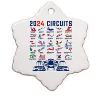 2024 Formula Racing Track Formula Race Formula Car Fan Ceramic Star Ornament