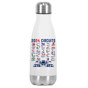 2024 Formula Racing Track Formula Race Formula Car Fan Stainless Steel Insulated Water Bottle