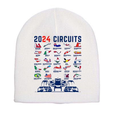 2024 Formula Racing Track Formula Race Formula Car Fan Short Acrylic Beanie