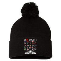 2025 Formula Racing Pom Pom 12in Knit Beanie