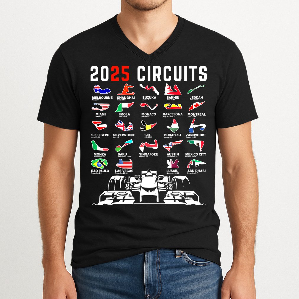 2025 Formula Racing V-Neck T-Shirt