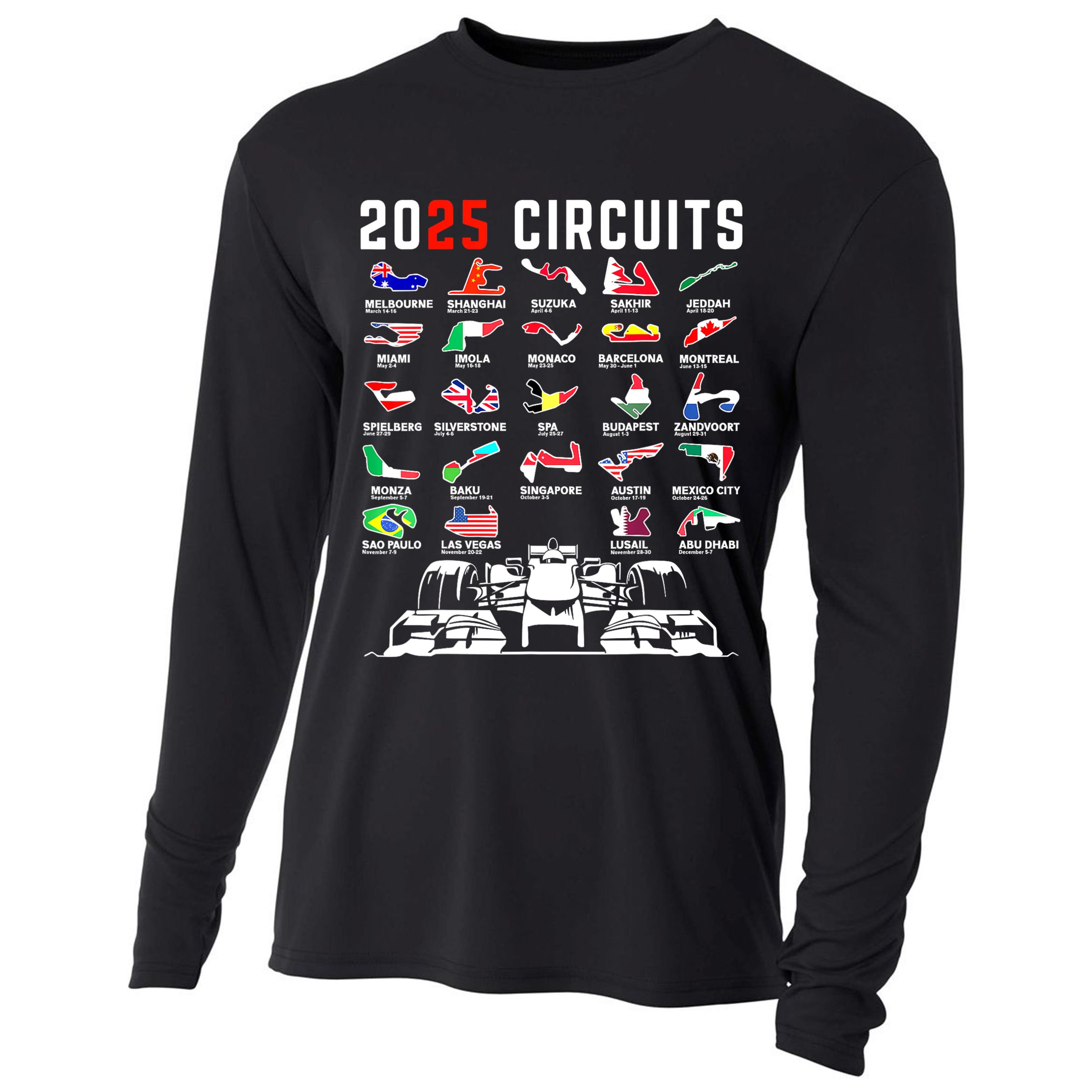 2025 Formula Racing Cooling Performance Long Sleeve Crew