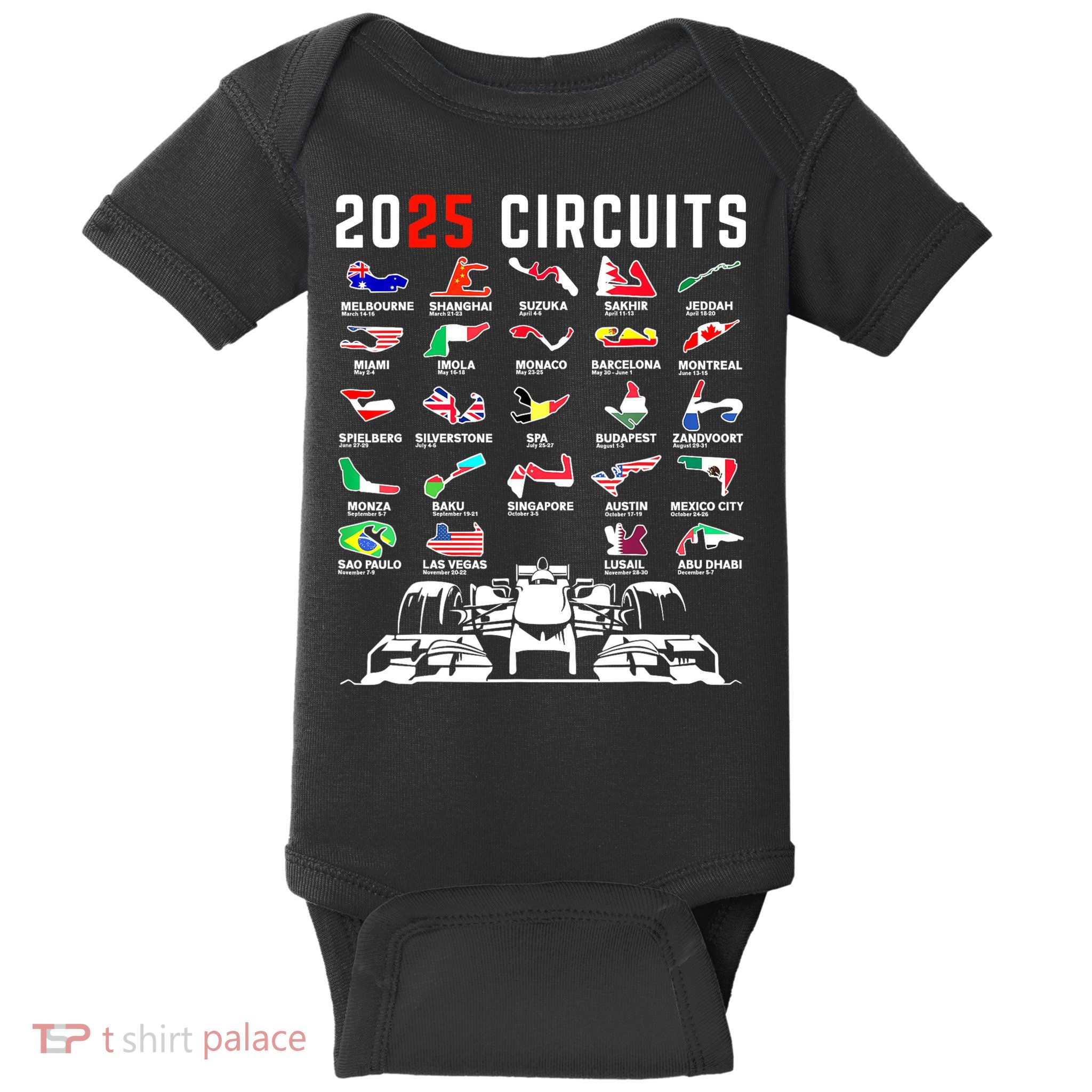 2025 Formula Racing Baby Bodysuit
