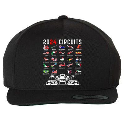 2024 Formula Racing Track Formula Race Formula Car Fan Wool Snapback Cap