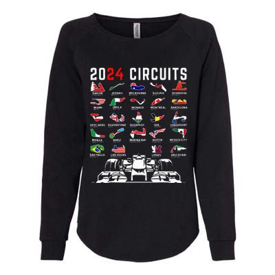 2024 Formula Racing Track Formula Race Formula Car Fan Womens California Wash Sweatshirt