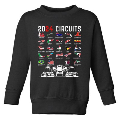 2024 Formula Racing Track Formula Race Formula Car Fan Toddler Sweatshirt