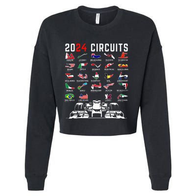 2024 Formula Racing Track Formula Race Formula Car Fan Cropped Pullover Crew