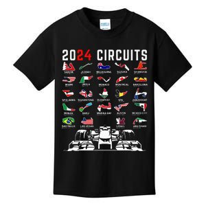 2024 Formula Racing Track Formula Race Formula Car Fan Kids T-Shirt