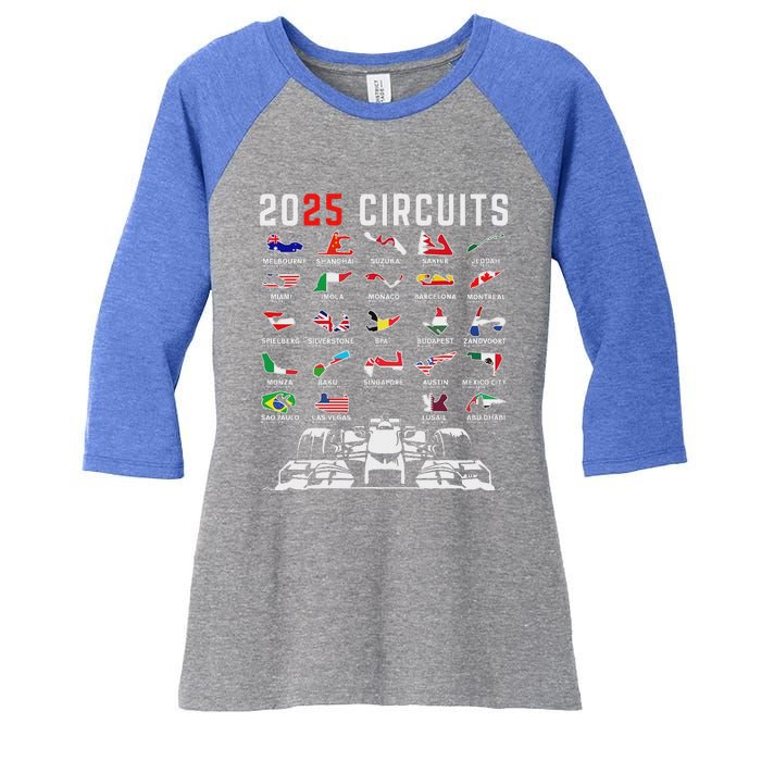 2025 Formula Racing Women's Tri-Blend 3/4-Sleeve Raglan Shirt