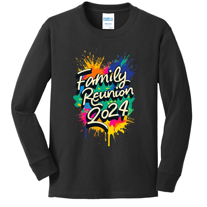 2024 Family Reunion Matching Group Kids Long Sleeve Shirt