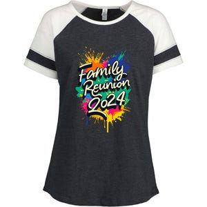 2024 Family Reunion Matching Group Enza Ladies Jersey Colorblock Tee