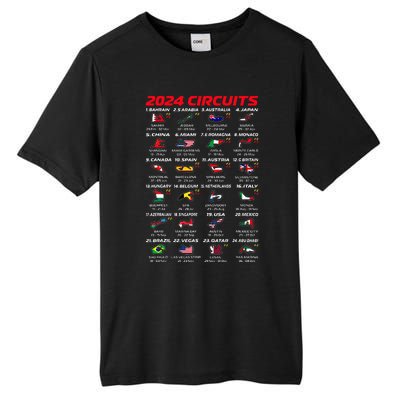 2024 Formula Racing Track Formula Race World Circuits 2024 Tall Fusion ChromaSoft Performance T-Shirt