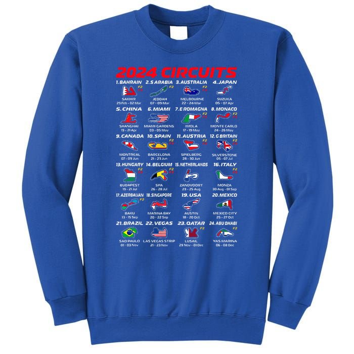 2024 Formula Racing Track Formula Race World Circuits 2024 Sweatshirt