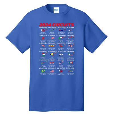 2024 Formula Racing Track Formula Race World Circuits 2024 Tall T-Shirt