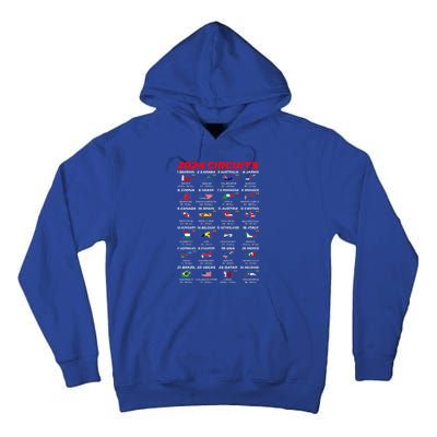 2024 Formula Racing Track Formula Race World Circuits 2024 Tall Hoodie