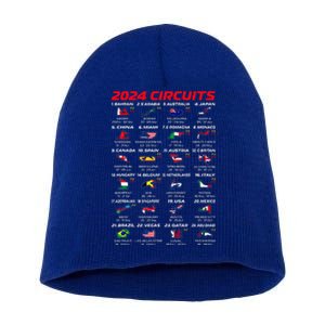 2024 Formula Racing Track Formula Race World Circuits 2024 Short Acrylic Beanie