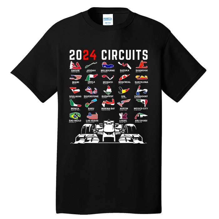 2024 Formula Racing Track Formula Race Formula Car Fan Tall T-Shirt