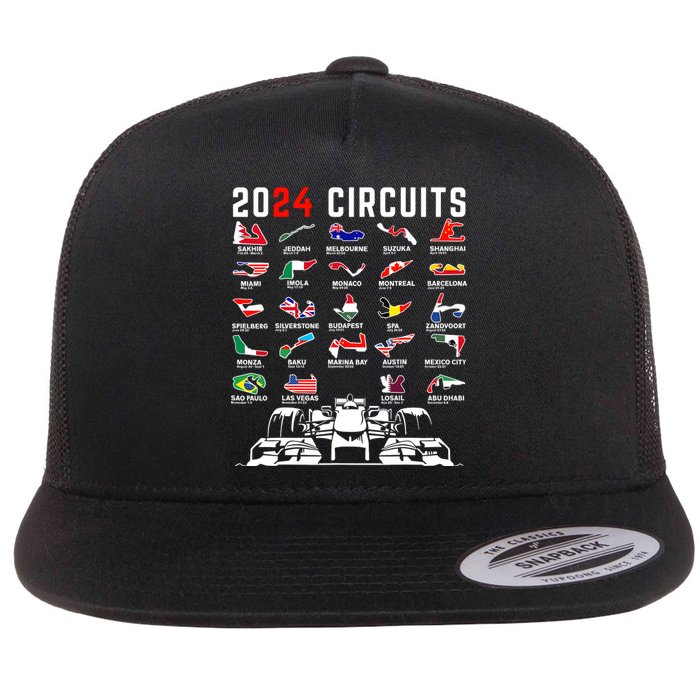 2024 Formula Racing Track Formula Race Formula Car Fan Flat Bill Trucker Hat