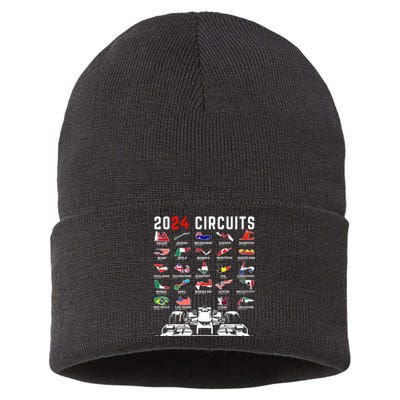 2024 Formula Racing Track Formula Race Formula Car Fan Sustainable Knit Beanie