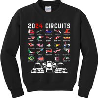 2024 Formula Racing Track Formula Race Formula Car Fan Kids Sweatshirt