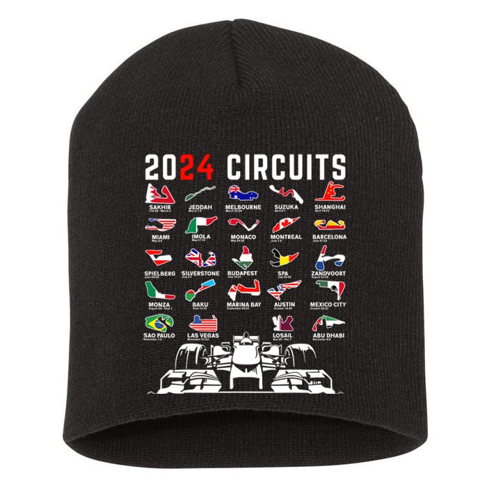 2024 Formula Racing Track Formula Race Formula Car Fan Short Acrylic Beanie