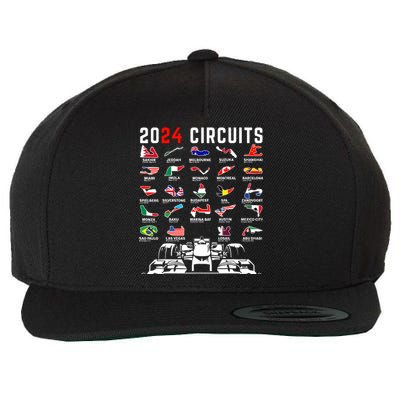 2024 Formula Racing Track Formula Race Formula Car Fan Wool Snapback Cap