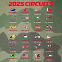 2025 Formula Racing Track Circuits 2025 Legacy Tie Dye Trucker Hat