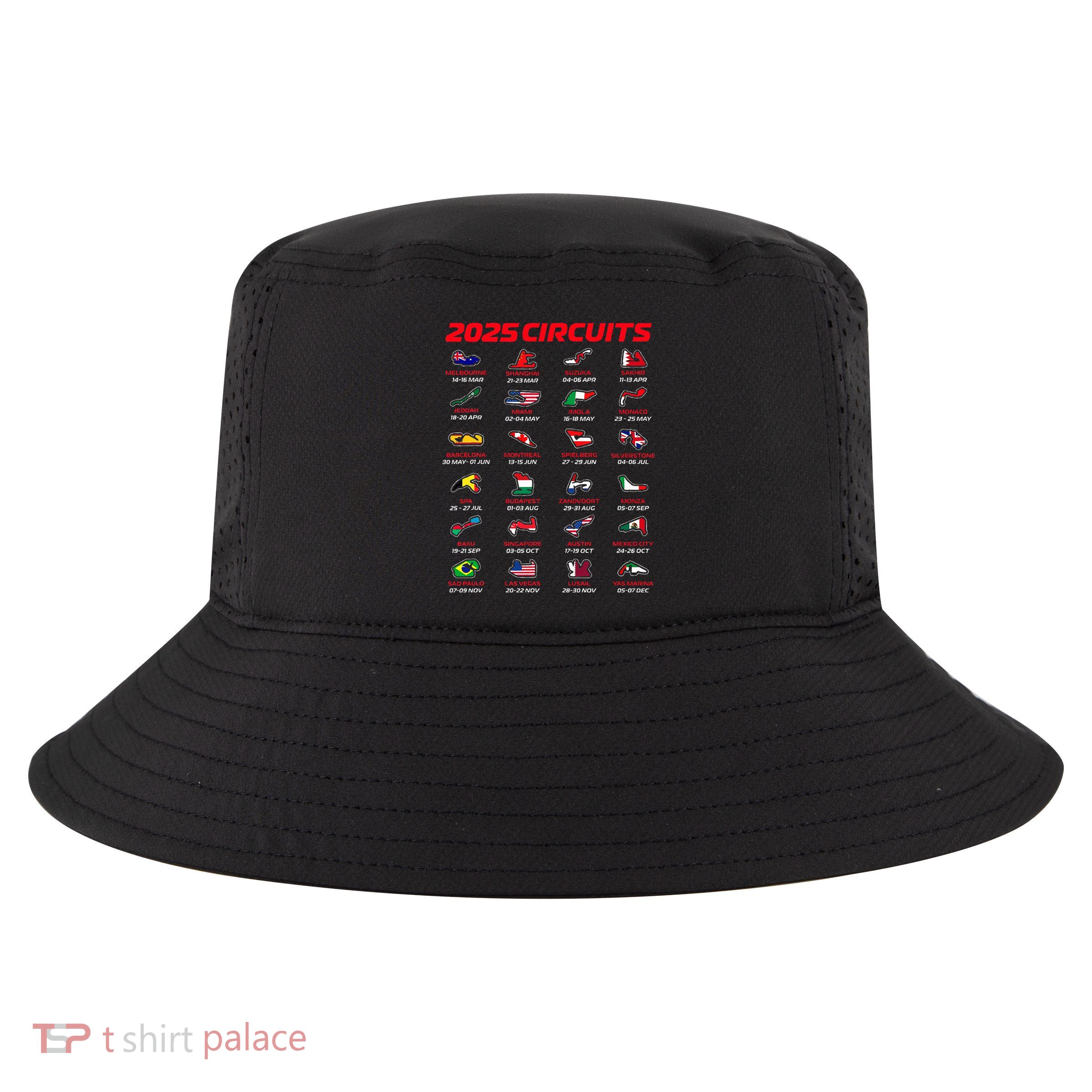 2025 Formula Racing Track Circuits 2025 Cool Comfort Performance Bucket Hat