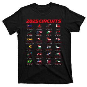 2025 Formula Racing Track Circuits 2025 T-Shirt