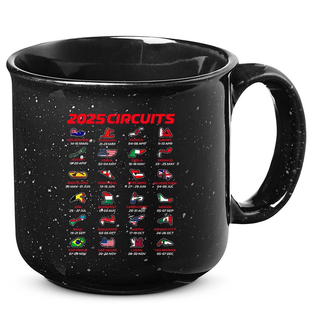 2025 Formula Racing Track Circuits 2025 15oz Campfire Ceramic Mug