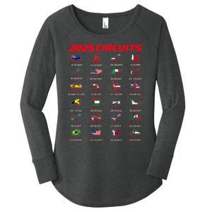 2025 Formula Racing Track Circuits 2025 Women's Perfect Tri Tunic Long Sleeve Shirt