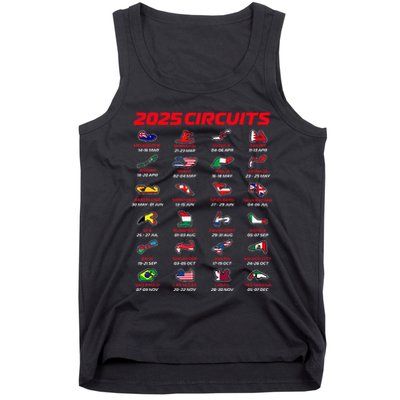 2025 Formula Racing Track Circuits 2025 Tank Top